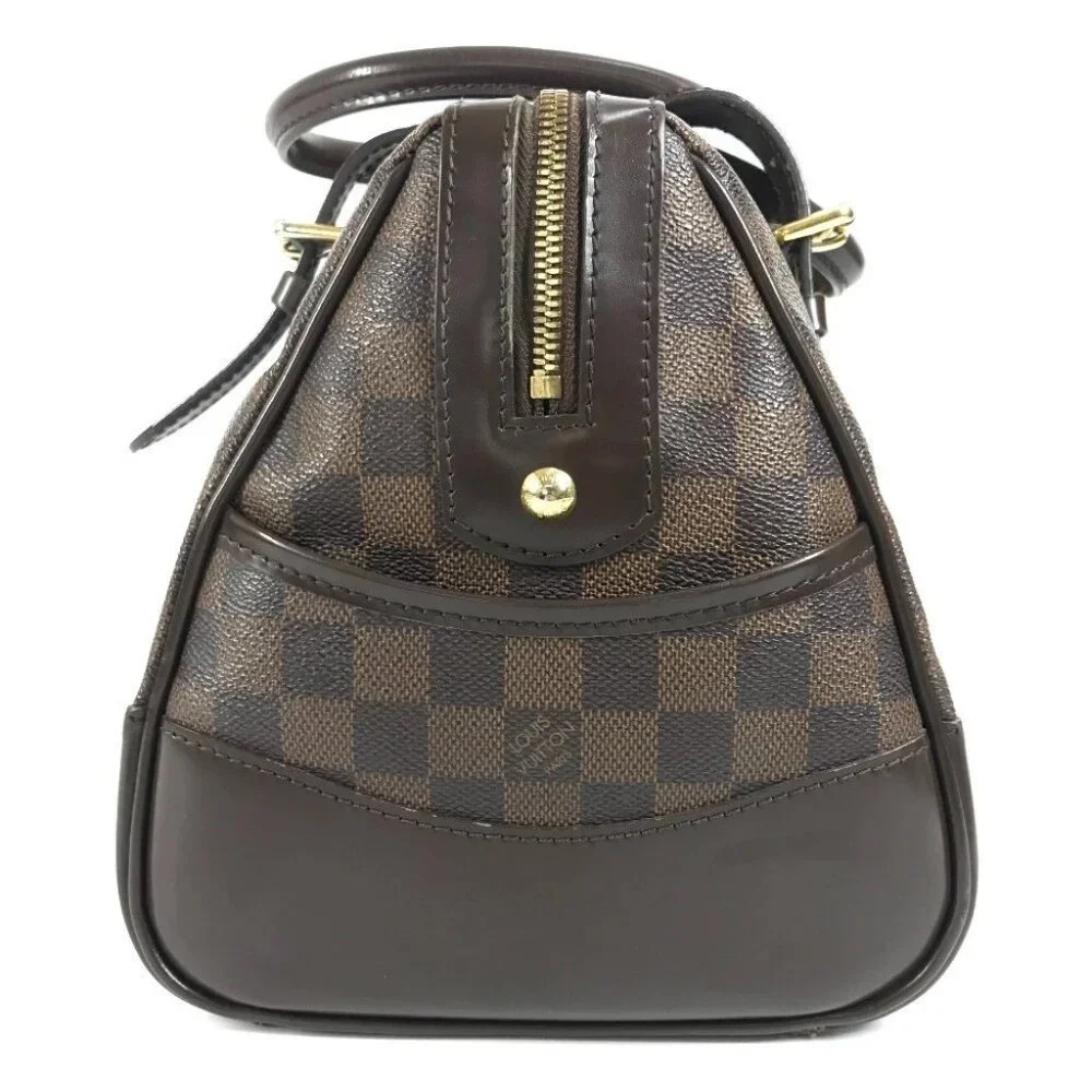 LOUIS VUITTON N52000 Damier Berkeley Bag Hand Bag Damier Canvas Ebene Brown - Picture 4 of 16